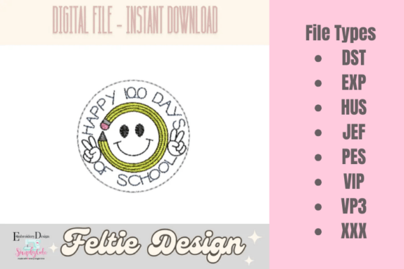 100 Days of School ITH Felties Review for Gifts
