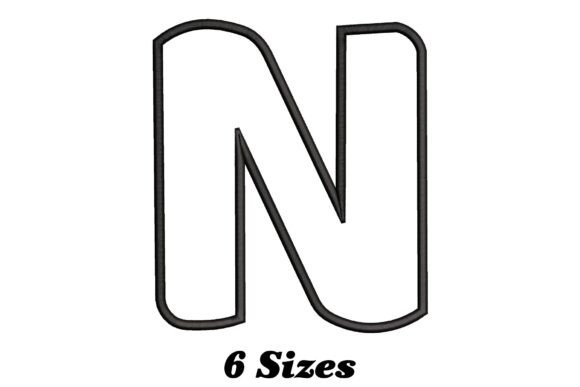 Alphabet Letter N Outline: Seasonal Embroidery Review
