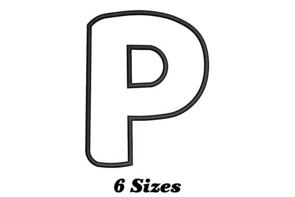 Alphabet Letter P Outline Embroidery Design Review
