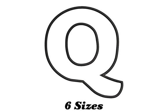 Alphabet Letter Q Outline: A Thoughtful Embroidery Choice for Personalized Gifts
