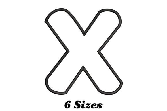 Alphabet Letter X Outline Review