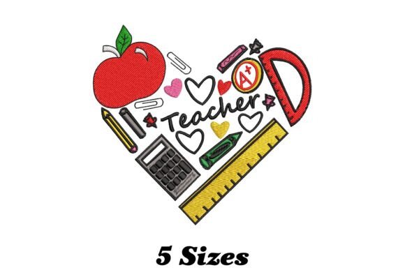 Charming Teacher Heart: Embroidery Design Review