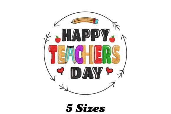 Happy Teachers Day Embroidery Design Review