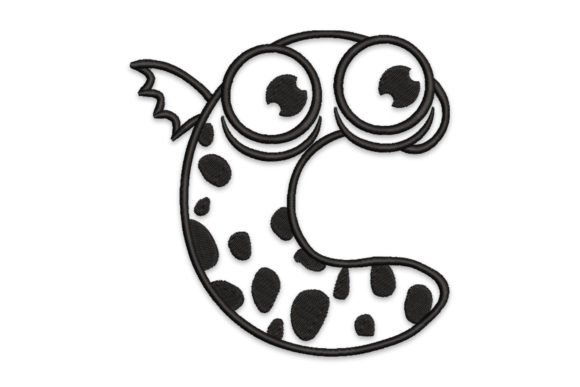 Monster Alphabet Letter C: A Quirky Holiday Embroidery Gem