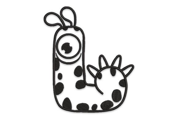 Monster Alphabet Letter L: Etsy Embroidery Review