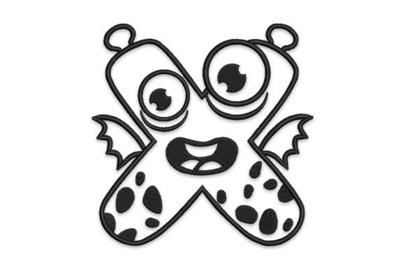 Monster Alphabet Letter X Embroidery Design Review