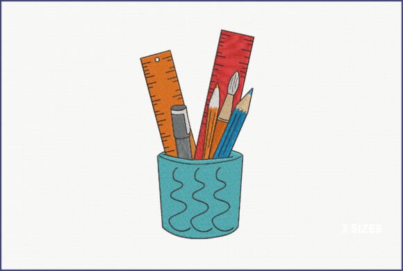 Practical Review: Stationery Holder Embroidery Design